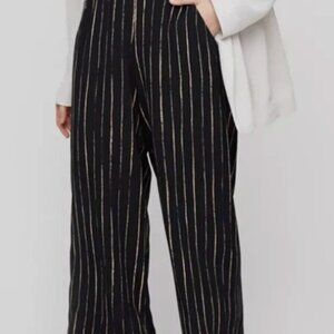 Wilfred Black and White Striped Trousers